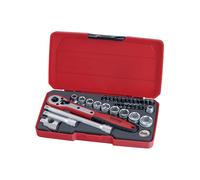 Teng Enchufe Juego 34 Pieza Métrica 1cm Drive Torx Hex Y Screwdriver Bits T3834