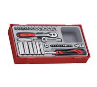 Teng Estándar Profundo Métrico Enchufe Juego 35 Piezas 0.6cm Drive 4A 13mm 6Pt