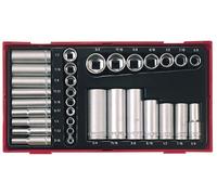 Teng Imperial Estándar Y Socket Profundo Juego 32PC 1/4 & 1cm Drive 6Pt TTAF32