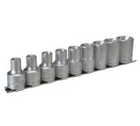Teng Juego de Casquillos TORX Externos M1210 de 1/2 Pulgada, 9 Piezas