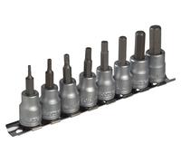 Juego De 8 Clips De Riel De Enchufe Teng M3811 AF Hex De 3/8 Pulgadas TENM3811