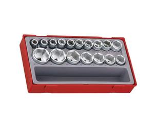 Teng TENTT12176 - Juego de vasos para llaves (tamaño: 1/2pulgadas, pack de 17)