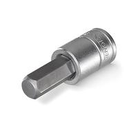Teng Tools M121515-C - Llave de vaso hexagonal de cromo vanadio de 15 mm y 1/2 pulgada | Herramienta mecánica | Herramienta de mano