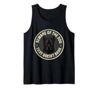 Tenga cuidado con el perro que no ladra silenciosos adolescentes de artes marciales Camiseta sin Mangas