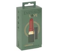 Emerald Love - Vibrador rojo recargable y resistente al agua