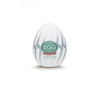 TENGA Huevo Thunder, Funda Masturbadora, Color - 42 Gr, Blanco / Verde / Plata, 4.9 x 6.1 x 4.9 cm