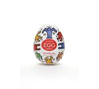 TENGA Huevo Keith Haring Dance, Funda Masturbadora, Color - 43 Gr, Blanco / Multicolor, 4.9 x 6.1 x 4.9 cm