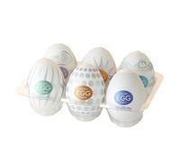 TENGA Huevo Masturbador Pack De 6 Surtido 1 Gr, Multi, Super Stretch (Starting Length: 5cm, Starting Width: 4,5cm)