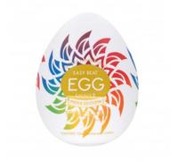 TENGA Egg Pride Hard Disposable, One Time Use, Super Stretchable Male Masturbator Sleeve, Shiny II Pride Edition