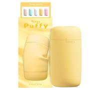 TENGA Puffy Custard Yellow - Masturbador ultra suave para él - Juguete erótico reutilizable para hombre fabricado en silicona de tacto suave como una almohada