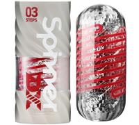 TENGA SPINNER DX 03 Steps - Masturbador Masculino - Juguete erótico con estructuras internas densas y firmes - Placer en solitario - Set de masturbador que incluye loción de muestra