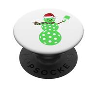 Tenga UNA Dinky Little Christmas Funny Pickleball Snowman Meme PopSockets PopGrip Adhesivo