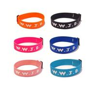 tenghong2021 WWJD Pulsera de cuerda trenzada What Would Jesus Do hecha a mano, pulseras de protección, oración, inspiradora, religiosa, cristiana, para mujeres y hombres, Poliamida, No es una piedra