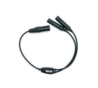 TengKo Airbus - Adaptador de auriculares GA de doble enchufe a Airbus XLR de 5 pines, cable de auriculares de aviación, accesorios de cable de auriculares Airbus