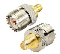 TengKo RF Coaxial Coaxial SMA Hembra a UHF Hembra SO239 Conector (2PCS)
