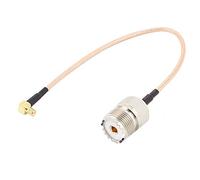 TengKo RG316 Cable Adaptador, 0,7 m RF Coaxial Cable UNF Hembra SO239 a MCX ángulo Recto Adaptador de Conector