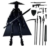 TENGMEIHUIO Figura de acción T13 Impresa en 3D multiarticulada móvil maniquí 13 Figura de acción Titan13 Robot 13 Figuras Stop Motion decoración de Escritorio Regalo coleccionistas (Black)