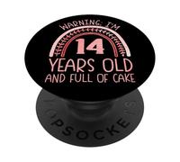 ¡Tengo 14 años! Cumpleaños número 14 PopSockets PopGrip Adhesivo