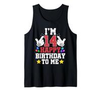 Tengo 14 años, Feliz cumpleaños para mí, Divertido cumpleaños para un niño de 14 años Camiseta sin Mangas