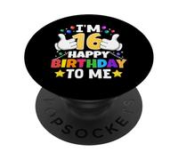 Tengo 16 años Feliz cumpleaños para mí Funny 16th Birthday PopSockets PopGrip Adhesivo