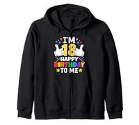Tengo 18 años Feliz cumpleaños para mí Funny 18th Birthday Sudadera con Capucha