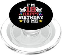 Tengo 19 años, Feliz cumpleaños para mí, Divertido cumpleaños para un Chico de 19 años PopSockets PopGrip para MagSafe