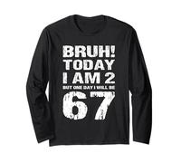Tengo 2 años Hoy Bruh Un día tendré 67 Manga Larga