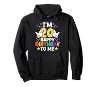 Tengo 20 años Feliz cumpleaños para mí 20 cumpleaños Divertido Sudadera con Capucha