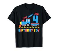 Tengo 4 años de Edad cumpleaños niño Divertido Tren Choo 4th cumpleaños Camiseta