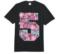 Tengo 5 Cinco años 5to cumpleaños Flor Mamá Niña Niño Número Comfort Colors Adult Heavyweight T-Shirt