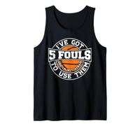 Tengo 5 Faltas Cita Divertida de Baloncesto Camiseta sin Mangas