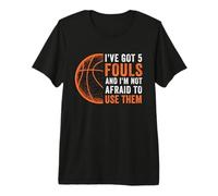 Tengo 5 faltas,Jugadores de Defensa de Baloncesto, Defensor Divertido Camiseta Premium