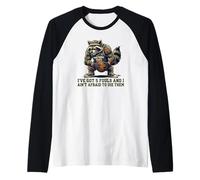 Tengo 5 Faltas y no Tengo Miedo de usarlas Baloncesto Camiseta Manga Raglan