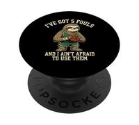 Tengo 5 Faltas y no Tengo Miedo de usarlos Perezoso Divertido PopSockets PopGrip Adhesivo