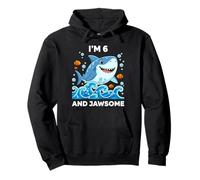 Tengo 6 años y el Sexto cumpleaños de Jawsome Shark Sudadera con Capucha