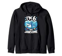 Tengo 6 años y el Sexto cumpleaños de Jawsome Shark Sudadera con Capucha