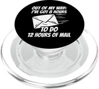 Tengo 8 Horas para Hacer 12 Horas De Correo Cartero Mailman PopSockets PopGrip para MagSafe