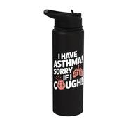 Tengo asma Lo siento si toso Gráfico Stainless Steel Insulated Water Bottle