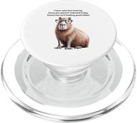 Tengo Audición Selectiva Sarcástico Capibara Lindo Animal PopSockets PopGrip para MagSafe