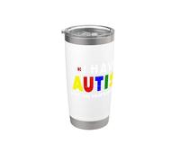 Tengo autismo ¿Cuáles son tus superpoderes Conciencia sobre el autismo Vaso térmico de acero inoxidable de doble pared
