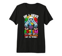 Tengo Autismo Los niños autistas no Pueden Decir Feliz Halloween Camiseta Premium