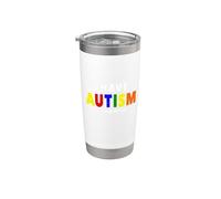 Tengo autismo, por favor, sé paciente Vaso térmico de acero inoxidable de doble pared