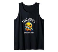 Tengo capacidad de estabilidad para apuñalar pato Meme Funny Duck Stab Camiseta sin Mangas