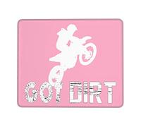 Tengo Carreras De Motocross En Moto De Tierra Alfombrilla Raton Antideslizante Alfombrillas De Mouse Bordes Cosidos Alfombrilla De Ratón para Hogar Pc Ordenador 25X30Cm