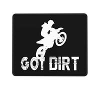 Tengo Carreras De Motocross En Moto De Tierra Alfombrilla Raton Bordes Cosidos Alfombrillas De Mouse Antideslizante Alfombrilla para Ratón para Oficina Pc Escritorio 25X30Cm