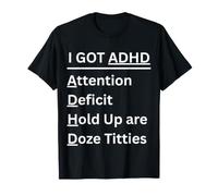 Tengo Déficit de Atención Retención ES Doze Titties Camiseta