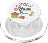 Tengo Demasiado Hilo Dijo Que Nadie tejió Nunca Humor PopSockets PopGrip para MagSafe