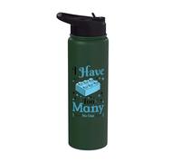 Tengo demasiados dijeron que nadie constructor de bloques de construcción de ladrillos Stainless Steel Insulated Water Bottle
