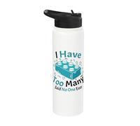 Tengo demasiados dijeron que no hay un constructor de ladrillos de construcción de bloques Stainless Steel Insulated Water Bottle