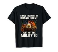 Tengo Derecho a Permanecer en Silencio Gracioso Gen Z Patriotic Meme Camiseta